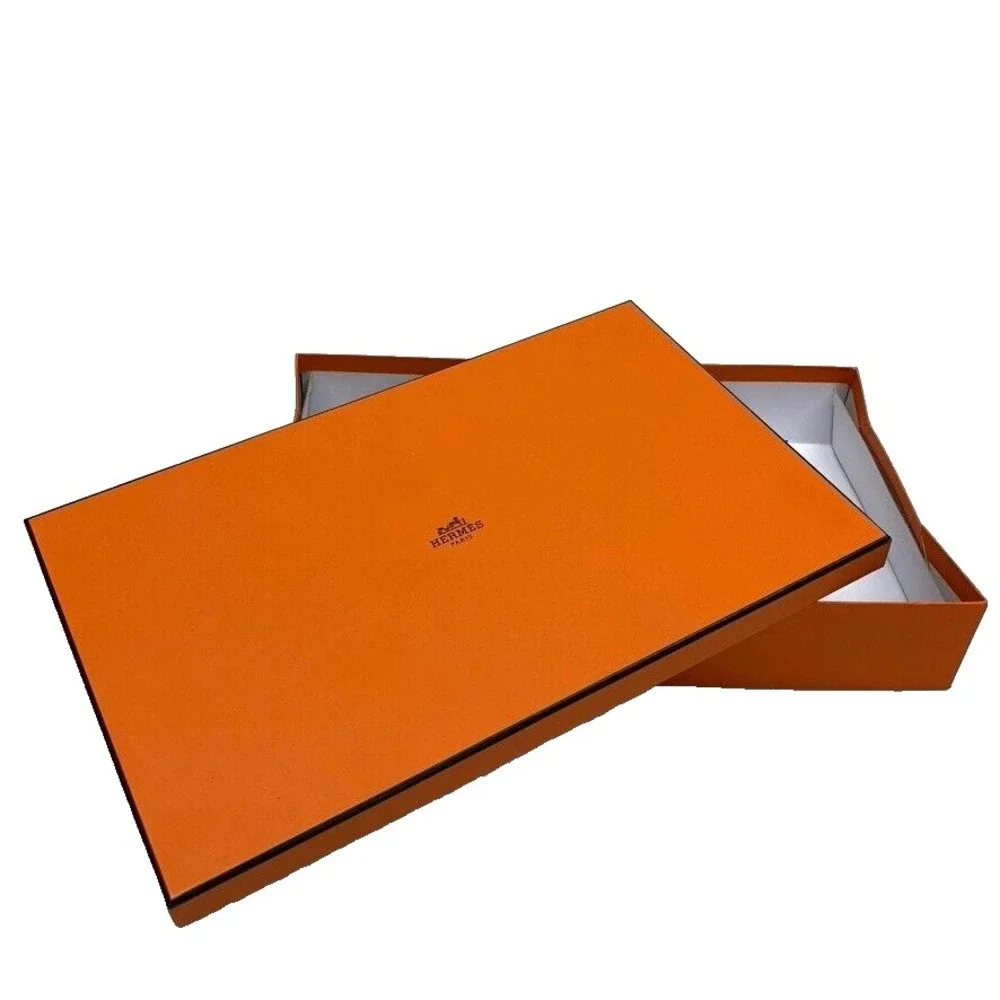 Authentic Hermes Orange Storage‎ Gift Box Empty  9.5x15x2.5 Medium Rectangle